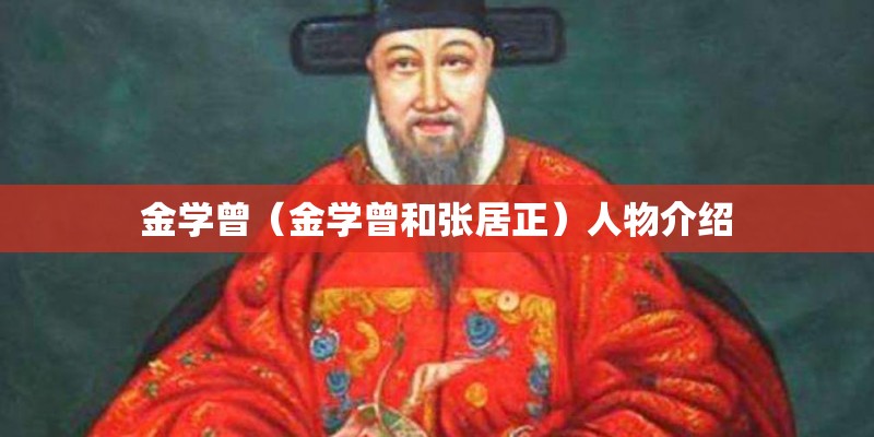 金学曾（金学曾和张居正）人物介绍
